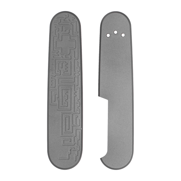 Griffschalen 91 mm Labyrinth aus Titan im Rusty-Finish für Victorinox Taschenmesser – Daily Customs