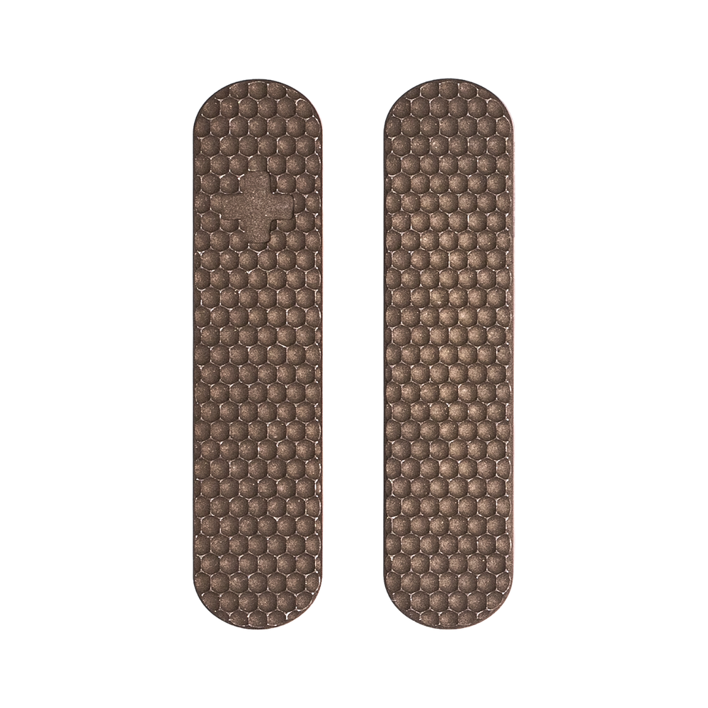 Griffschalen 58 mm Golfball aus Titan im Rusty-Finish für Victorinox Taschenmesser – Daily Customs