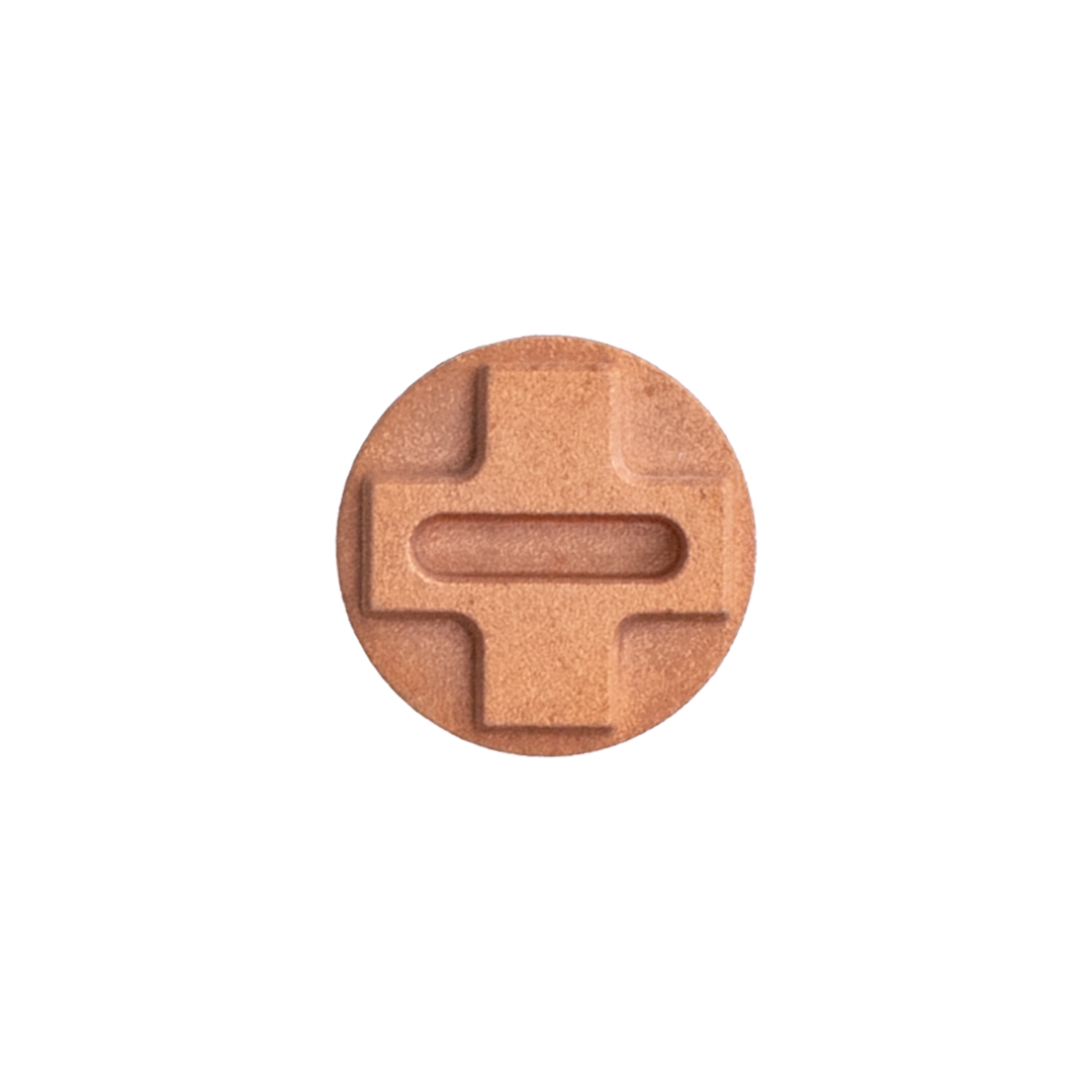 Cross Inlay aus Kupfer mit Tritium für SAK Griffschalen 91 mm – Daily Customs